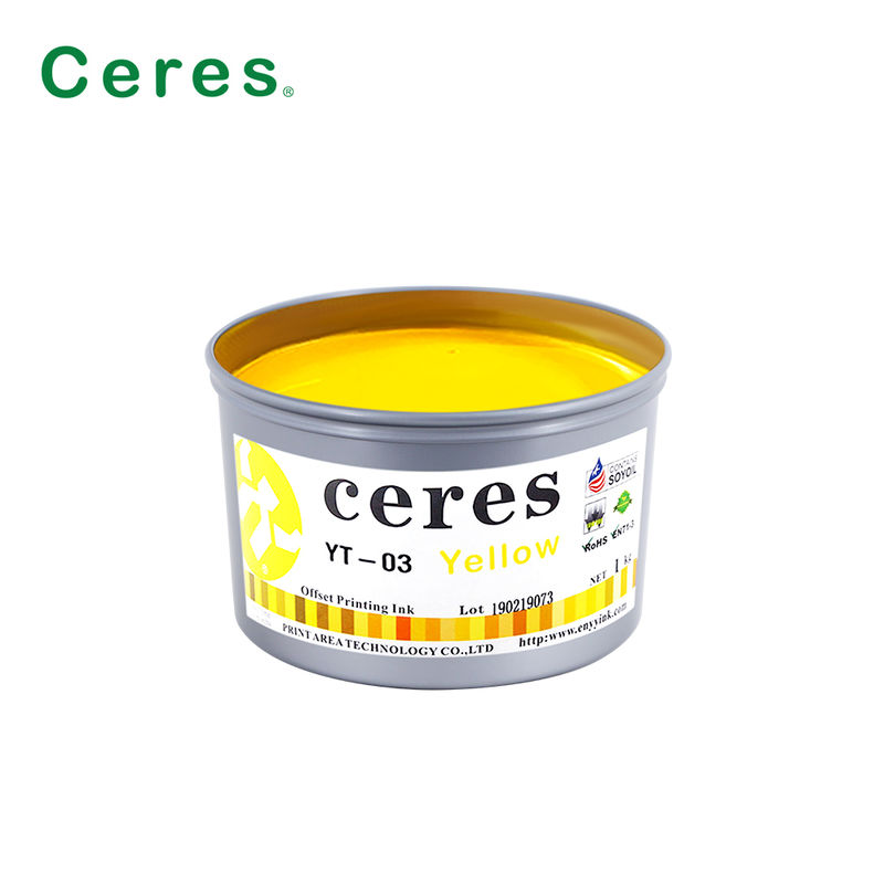 Ceres YT-03 Fast Drying Eco-Friendly High Gloss Soy Offset Ink for CMYK Printing