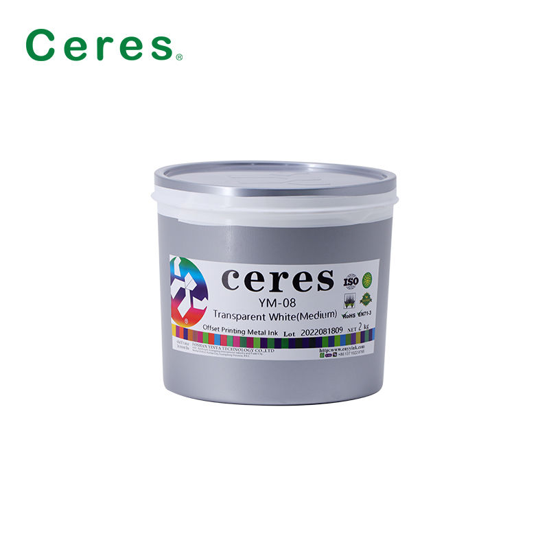 YM-08 Transparent White UV Ink Offset Printing Metal Ink for Beverage Cans