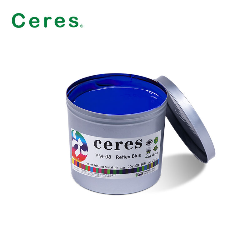 High Quality Reflex Blue UV Offset Printing Ink for Metal and Tin Cans with Oven Dry Curing