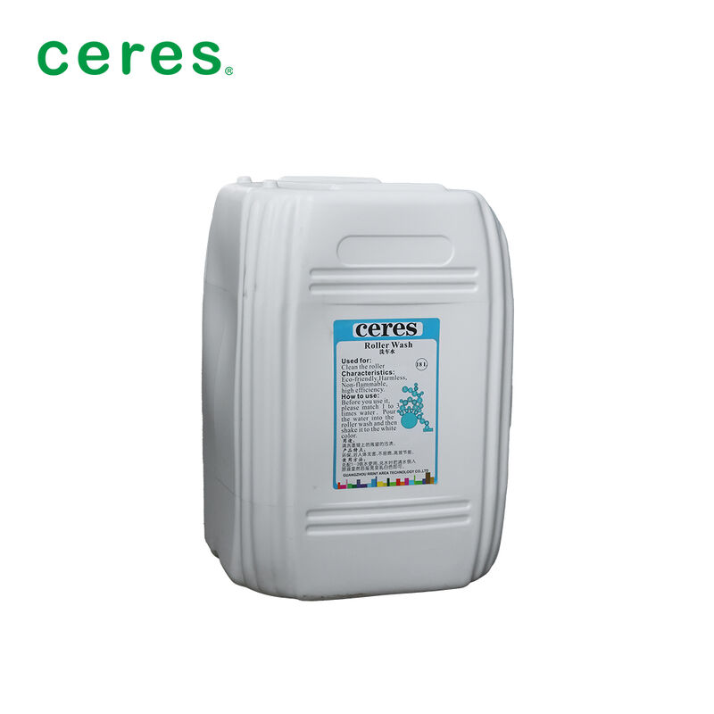 Water based Roller Wash for strong fast cleaning of rubber blankets and rollers with environmentally friendly formula