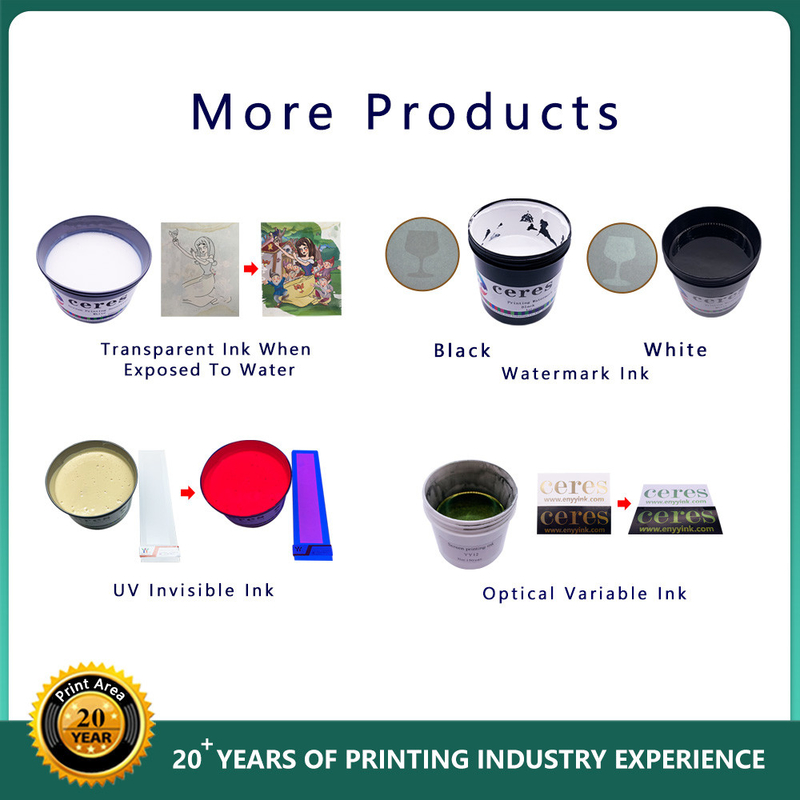 Offset Uv Fluorescent Ink 1kg Can Normal Dry Eco Solvent Ink Cardboard Paper