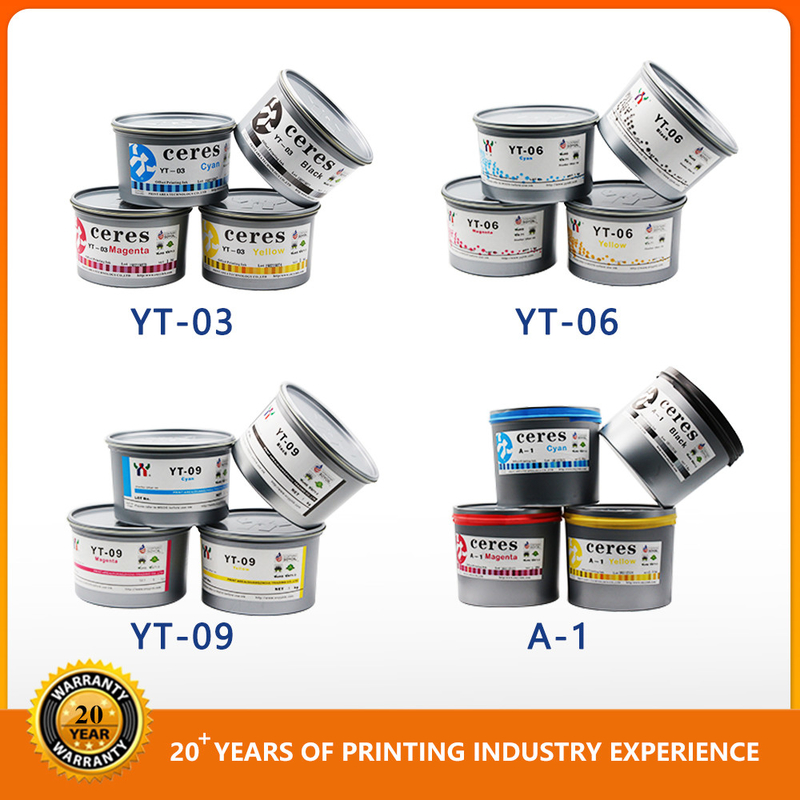 Bright Colors Offset Printing Ink Paper High Gloss Cmyk Inks Magenta