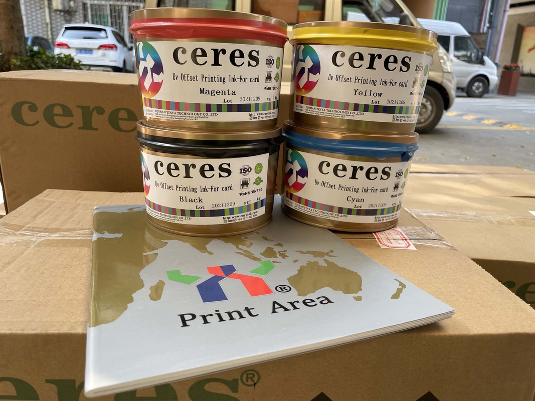 1kg Can Fast Drying Ink For Plastic CMYK Bank Card Solvent Based Ink