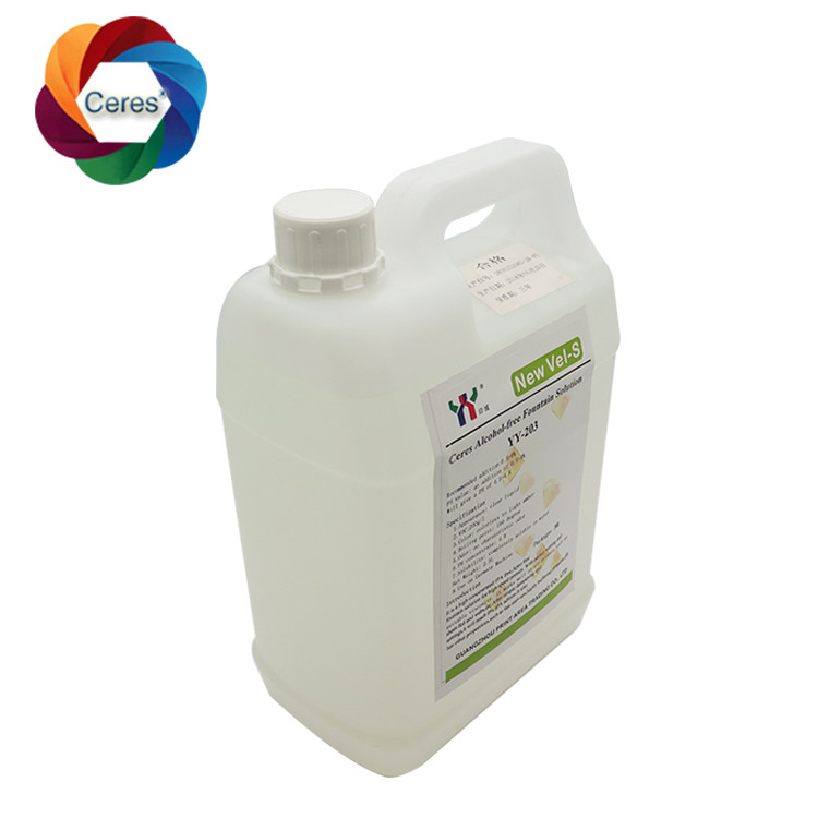 4.5ph 5.5ph Alcohol Free Fountain Solutions Offset Printing Chemicals Uv Printer Varnish