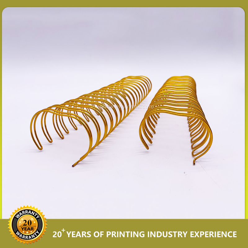 Calendar Double Spiral Coil Binding Pitch 3:1 1.4mm Nylon Steel Double Wire Book