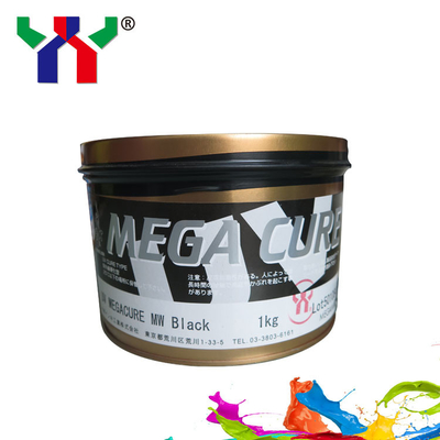 Megami Mega Cure UV Offset Ink CMYK Fast Drying Ink For Plastic Printing
