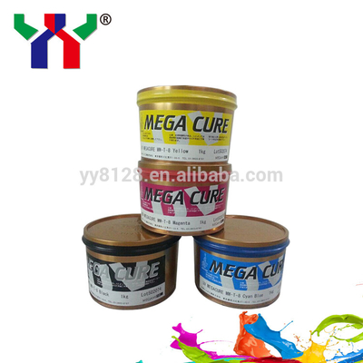 Strong Gloss PE PET UV Offset Ink 1kg Can Pvc Printing Ink Cmyk Colors