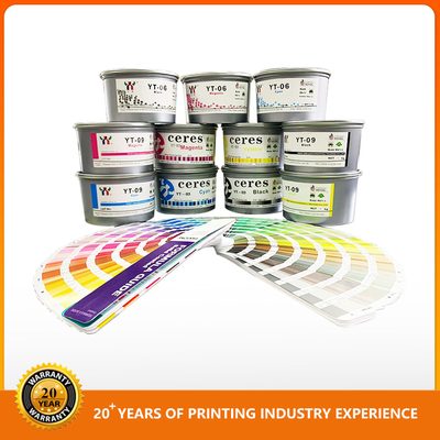 Bright Colors Offset Printing Ink Paper High Gloss Cmyk Inks Magenta