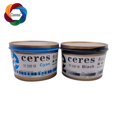 MSDS Ceres Pantone UV Offset Ink CMYK Paper Plastic Cups Printing Ink
