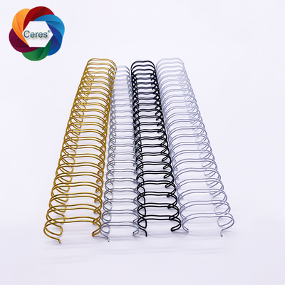 2 To 1 Spiral Binding Wire 1.4mm Twin Ring Pantone Double Notebook Spring Binder